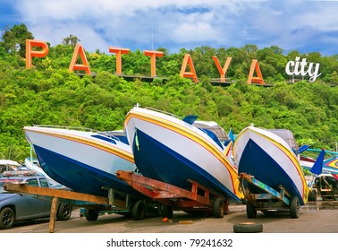 Speedboats At Pattaya City