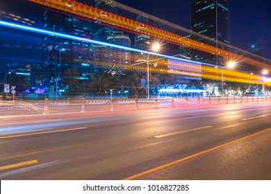 Speeding Highway Slow Shutter