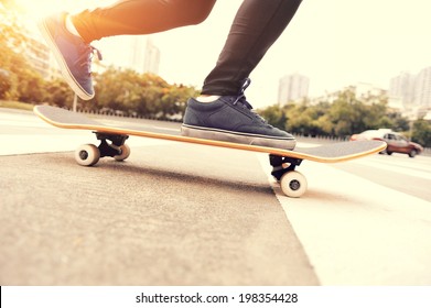 Girl Skateboard Profile Images Stock Photos Vectors Shutterstock