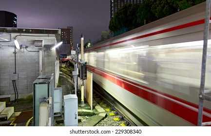 speeding train