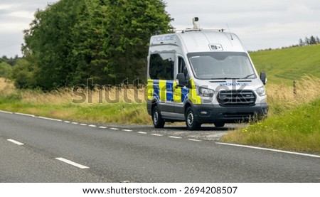 A speeding trap van designed to capture and prevent driver's who drive to fast and in turn preventing accidents.