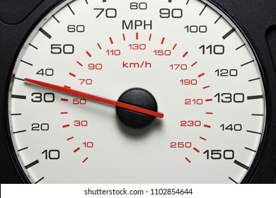 speedometer at 35 MPH