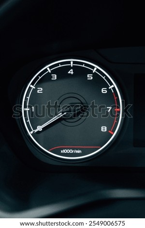 Speedometer in a car. Car dashboard