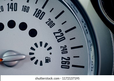 Speedometer close up