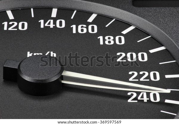 speedometer at full\
speed