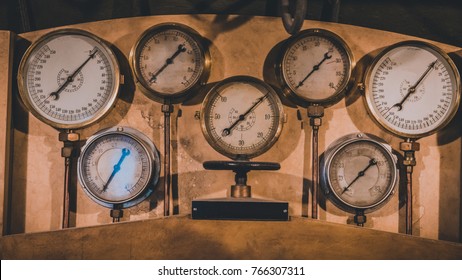 Speedometer Instrument Gauge On Pirate Ship