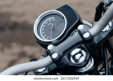 speedometer instruments on front panel of motorcycle