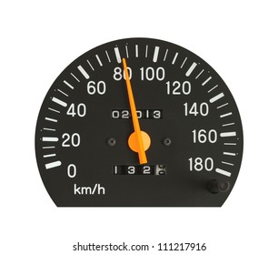 Speedometer Isolated On White Background