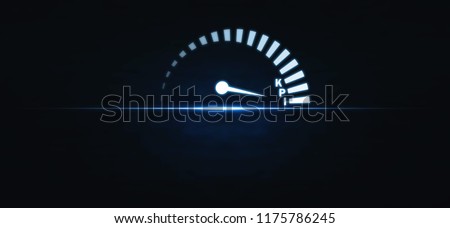 Speedometer with KPI word. Key Performance Indicator. Business concept