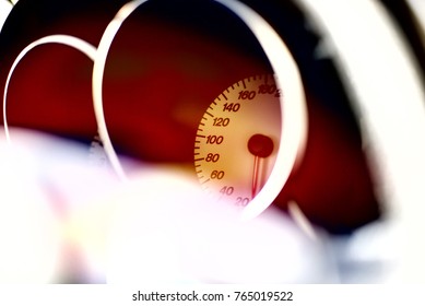 speedometer machine and bokeh