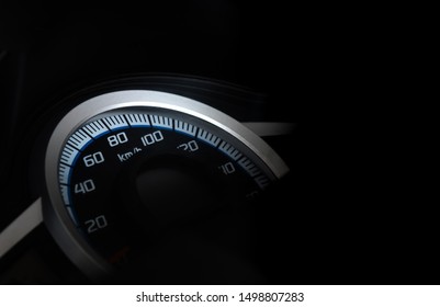 Speedometer Of Motorcycle Speed In Kilometers Per Hour