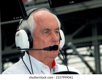 Speedway, IN, USA - May 24, 2009: Team Owner Roger Penske Takes Part In The 2009 Indy 500 At Indianapolis Motor Speedway.