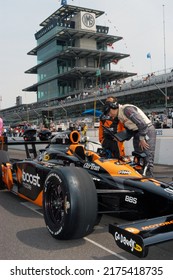 Speedway, IN, USA - May 24, 2009: Danica Patrick's Race Car Sits On The Grid Awaiting The Start Of The 2009 Indy 500 At Indianapolis Motor Speedway.