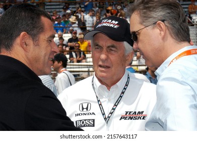 Speedway, IN, USA - May 25, 2008: Team Owner Roger Penske Awaits The Start Of The 2008 Indy 500 At Indianapolis Motor Speedway.