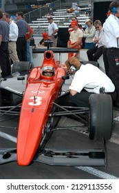 Speedway, IN, USA – May 26, 2005: Al Richard Unser, Son Of Two-time Indy 500 Winner Al Unser Jr., Prepares To Drive His Infiniti Pro Series Car At Indianapolis Motor Speedway.