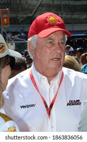 Speedway, IN, USA - May 27, 2018: Team Owner Roger Penske Awaits The Start Of The 2018 Indy 500.