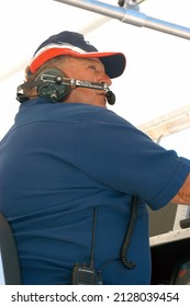 Speedway, IN, USA – May 29, 2005: Four-time Indy 500 Winner A.J. Foyt Watches His Team Perform During The Indy 500 At Indianapolis Motor Speedway. 