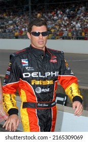 Speedway, IN, USA - May 30, 2004: Race Driver Scott Sharp Walks To His Car Before The Start Of The 2004 Indy 500 At Indianapolis Motor Speedway.