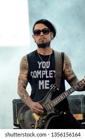 Speedway, IN/USA - May 22, 2015: Jane's Addiction Guitarist Dave Navarro Performs At An Outdoor Concert In Indiana.