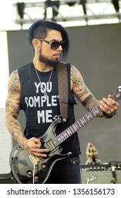 Speedway, IN/USA - May 22, 2015: Jane's Addiction Guitarist Dave Navarro Performs At An Outdoor Concert In Indiana.