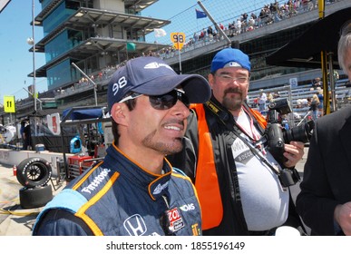 Speedway, IN/USA - May 24, 2013: Driver Alex Tagliani Awaits The Start Of Practice On Carb Day For The 2013 Indy 500.