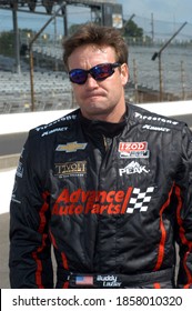 
Speedway, IN/USA - May 24, 2013: 1996 Indy 500 Winner Buddy Lazier Awaits The Start Of Carb Day Practice For The 2013 Indy 500.				