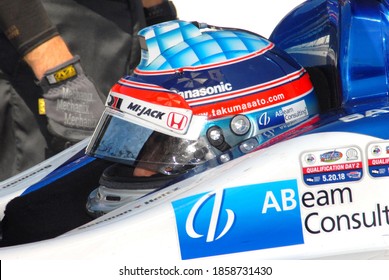 Speedway, IN/USA - May 25, 2018: Indy 500 Winner Takuma Sato Sits In His Car During Carb Day Practice For The 2018 Indy 500.