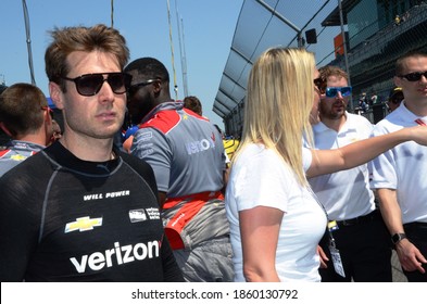 Speedway, IN/USA - May 25, 2018: Race Driver Will Power During Carb Day Practice For The 2018 Indy 500, Which He Won Two Days Later.