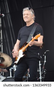 Speedway, IN/USA - May 26, 2017: Legendary Rock Guitarist Steve Miller Performs With The Steve Miller Band At An Outdoor Concert In Indiana.