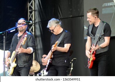 Speedway, IN/USA - May 26, 2017: The Steve Miller Band Performs At An Outdoor Concert In Indiana.