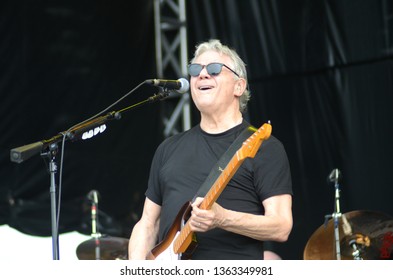 Speedway, IN/USA - May 26, 2017: Legendary Rock Guitarist Steve Miller Performs With The Steve Miller Band At An Outdoor Concert In Indiana.