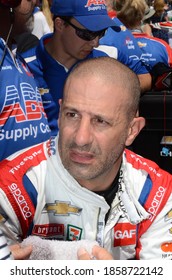 Speedway, IN/USA - May 27, 2018: 2013 Indy 500 Winner Tony Kanaan Awaits The Start Of The 2018 Indy 500.