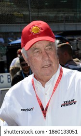 Speedway, IN/USA - May 27, 2018: Team Owner Roger Penske Awaits The Start Of The 2018 Indy 500 At Indianapolis Motor Speedway.