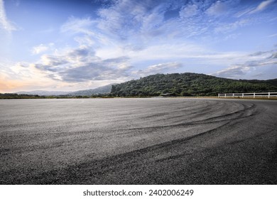 Speedway road and mountains nature landscape - Powered by Shutterstock