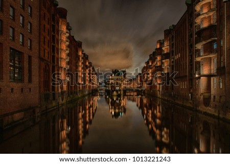 Similar – Foto Bild Speicherstadt Hamburg, Sonnenstern