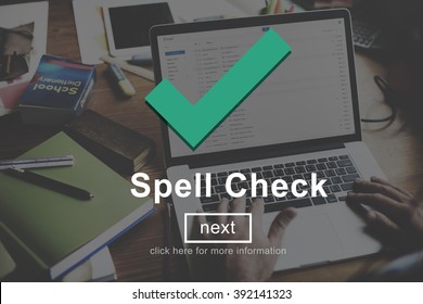 Spell Check Right Correctly Accuracy Concept