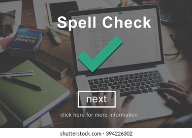 Spell Check Right Correctly Accuracy Concept