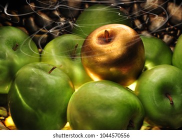 spellbound represented with magic apple
