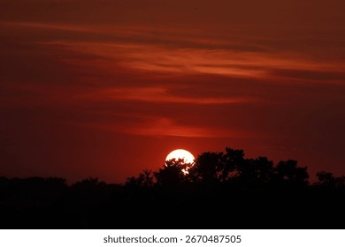 A spellbound view of sunset 