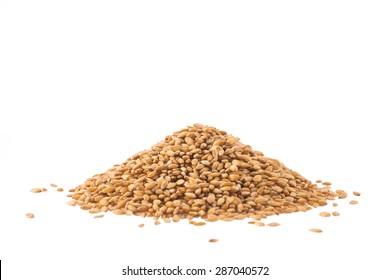 Spelt Heap Isolated On White Background
