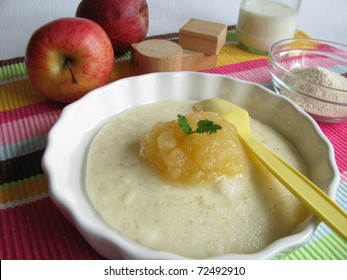 Spelt Semolina With Apple For Baby