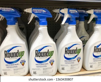 Spencer, IA - April 8, 2019: Roundup Sitting On A Counter.