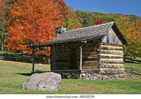 Spencer Log Cabin Grayson Highlands State Stock Photo Edit Now