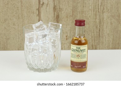 Spencer, Wisconsin, U.S.A. , March, 2, 2020  Bottle of Glenlivet 15 year old Single Malt Scotch    Glenlivet is a product of Scotland