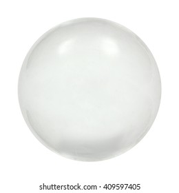 Sphere Glass Ball, Isolated On White Background, With Clipping Path