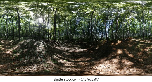 Spherical 360 Panorama HDRI Of Polish Landscape