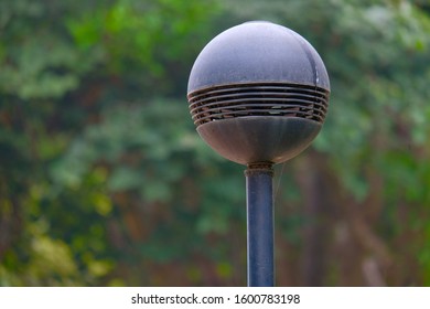 Spherical Speaker In The Garden