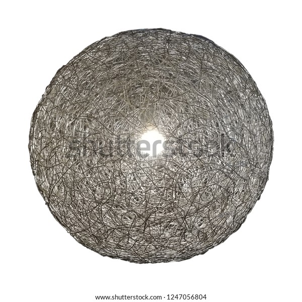 white wire lampshade