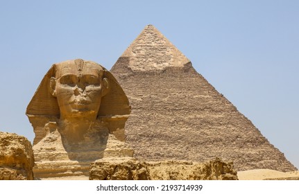 Sphinx And Giza Plateau Egypt 