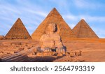 The Sphinx in Giza pyramid complex - Cairo, Egypt 